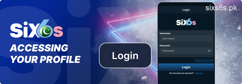 Secure login to Six6s personal account in Pakistan