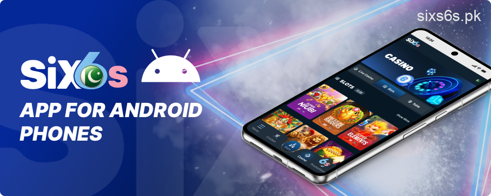 Six6s mobile application for Android devices
