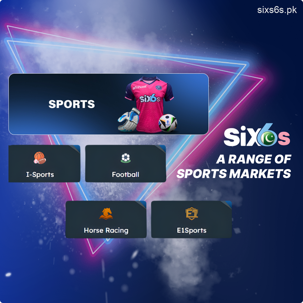 Variety of sports betting choices on Six6s